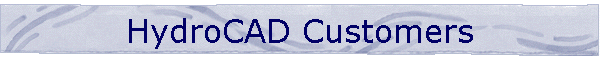 HydroCAD Customers